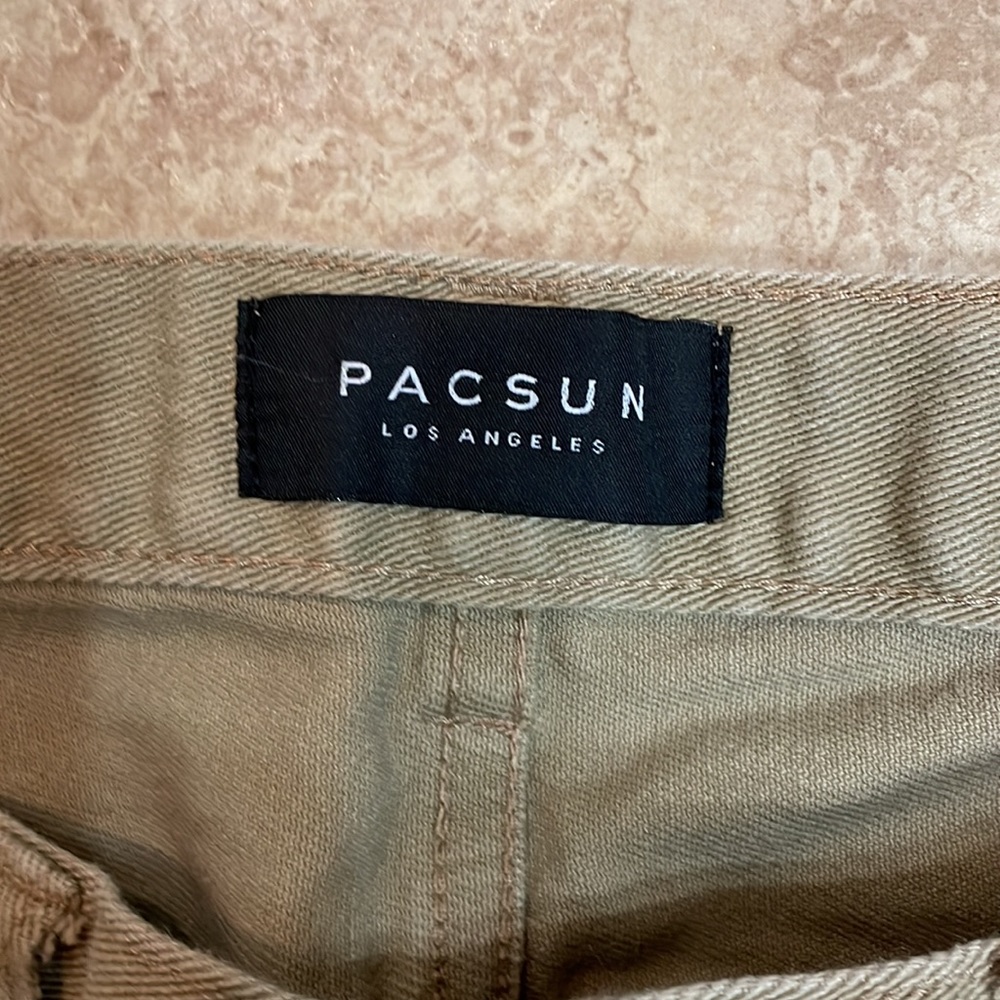 Mens khaki jeans PacSun 32x32 slim - Picture 2 of 6